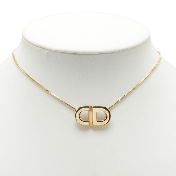 ディオール CDロゴ ネックレス ゴールド メッキ レディース Dior 【中古】