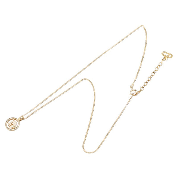 ディオール CDロゴ ネックレス ゴールド メッキ レディース Dior 【中古】