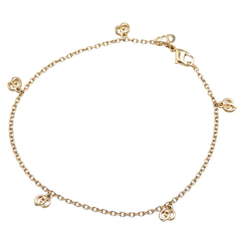 ディオール ロゴ ブレスレット ゴールド メッキ レディース Dior 【中古】