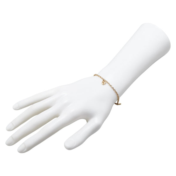 ディオール ロゴ ブレスレット ゴールド メッキ レディース Dior 【中古】