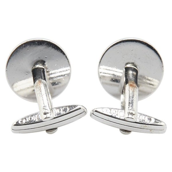 ディオール ロゴ カフス カフリンク シルバー メタル メンズ Dior 【中古】