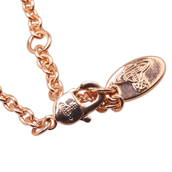 ヴィヴィアンウエストウッド グラデーション オーブ ラインストーン ネックレス ゴールド ピンク メッキ レディース Vivienne Westwood 【中古】