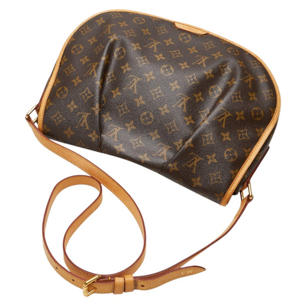 ルイ ヴィトン モノグラム メニルモンタンMM 斜めがけ ショルダーバッグ M40473 ブラウン PVC レザー レディース LOUIS VUITTON 【中古】