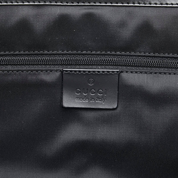 グッチ ジャッキーライン トートバッグ 002 1064 3444 ブラック キャンバス レザー レディース GUCCI 【中古】