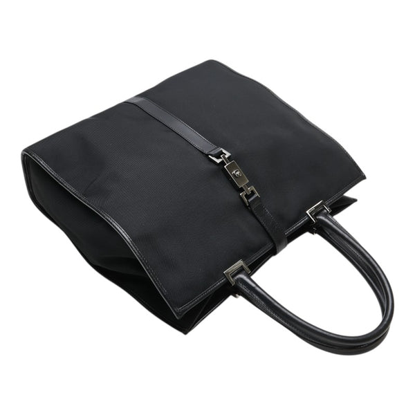 グッチ ジャッキーライン トートバッグ 002 1064 3444 ブラック キャンバス レザー レディース GUCCI 【中古】