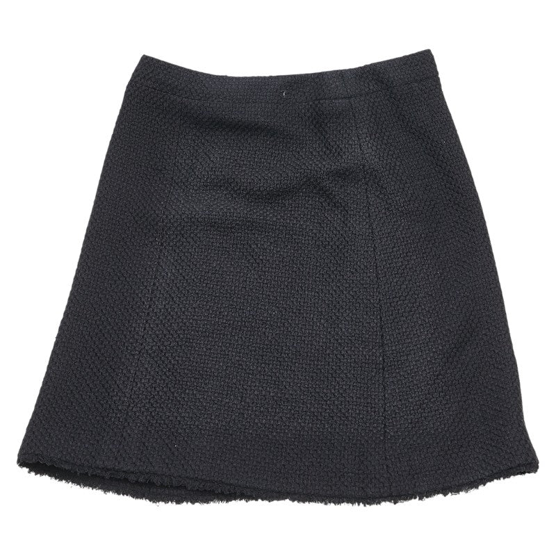 シャネル ココマーク スカート サイズ：44 P28295V18282 ブラック シルク コットン レディース CHANEL 【中古】