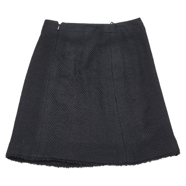 シャネル ココマーク スカート サイズ：44 P28295V18282 ブラック シルク コットン レディース CHANEL 【中古】