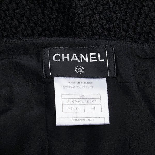 シャネル ココマーク スカート サイズ：44 P28295V18282 ブラック シルク コットン レディース CHANEL 【中古】