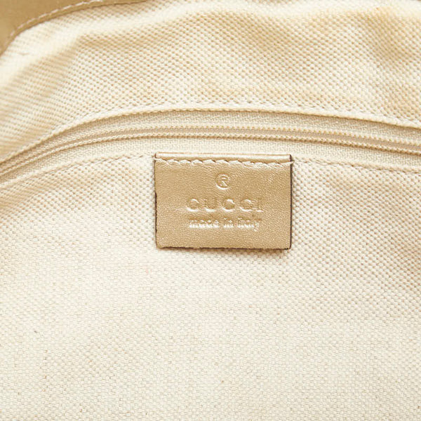 グッチ GGキャンバス スーキー トートバッグ 247902 ベージュ ゴールド キャンバス レザー レディース GUCCI 【中古】
