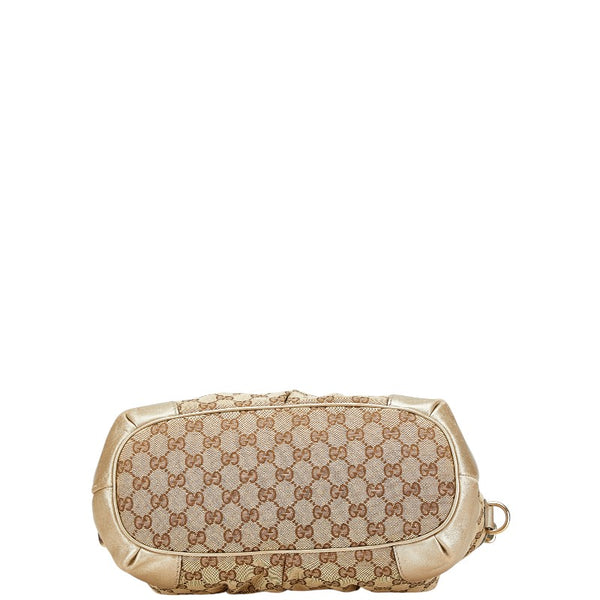 グッチ GGキャンバス スーキー トートバッグ 247902 ベージュ ゴールド キャンバス レザー レディース GUCCI 【中古】