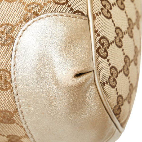 グッチ GGキャンバス スーキー トートバッグ 247902 ベージュ ゴールド キャンバス レザー レディース GUCCI 【中古】