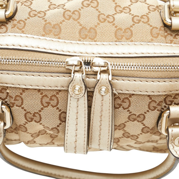 グッチ GGキャンバス スーキー トートバッグ 247902 ベージュ ゴールド キャンバス レザー レディース GUCCI 【中古】