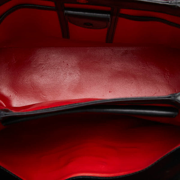 グッチ オールドグッチ ハンドバッグ 406 000 1081 ブラック ゴールド レザー レディース GUCCI 【中古】