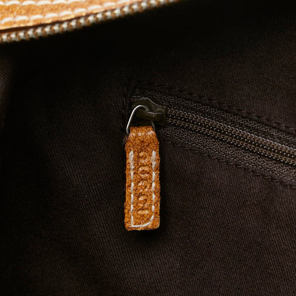 グッチ GGキャンバス ハンドバッグ ミニボストンバッグ 113009 ベージュ ブラウン キャンバス レザー レディース GUCCI 【中古】