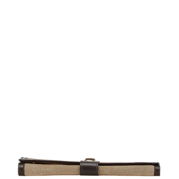 セリーヌ ジュエリーポーチ ブラウン スウェード レザー レディース CELINE 【中古】