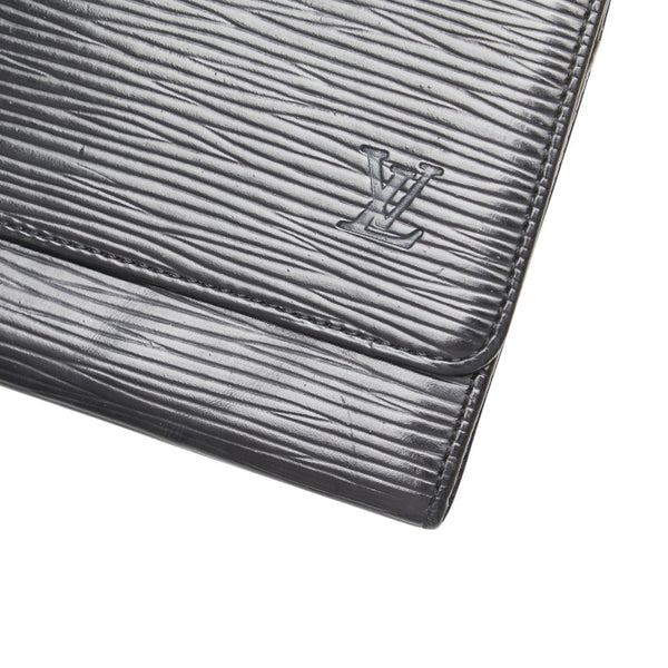ルイ ヴィトン エピ ポルトエン 札入れ M63602 ブラック レザー メンズ LOUIS VUITTON 【中古】