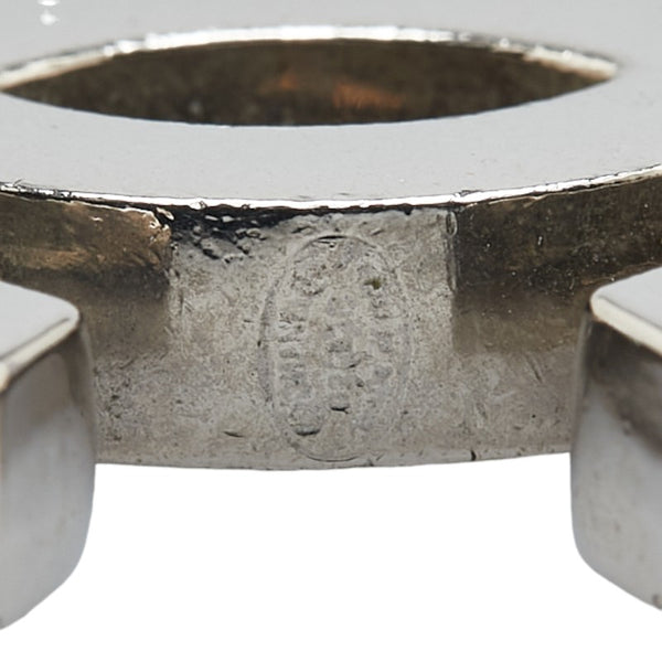 シャネル ココマーク チェーン チャーム キーホルダー シルバー メタル フェイクパール レディース CHANEL 【中古】