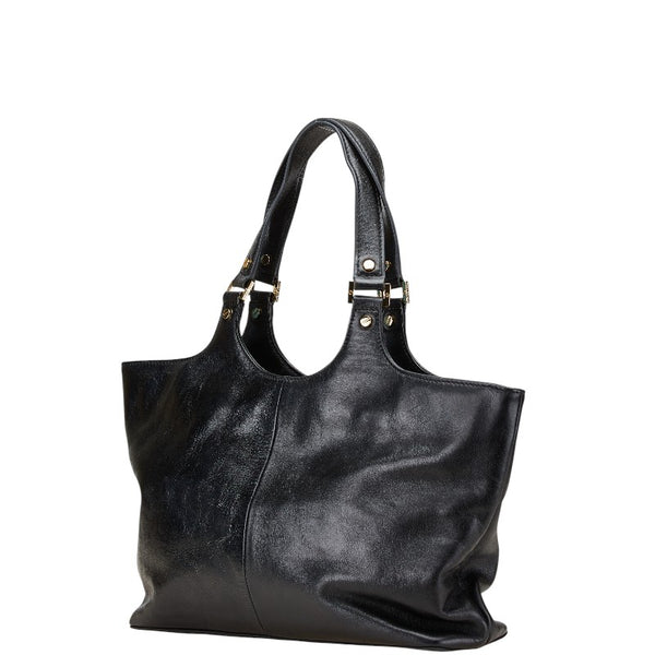 トリーバーチ トートバッグ ハンドバッグ ブラック レザー レディース Tory Burch 【中古】