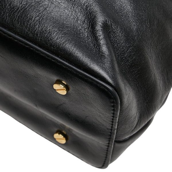 トリーバーチ トートバッグ ハンドバッグ ブラック レザー レディース Tory Burch 【中古】