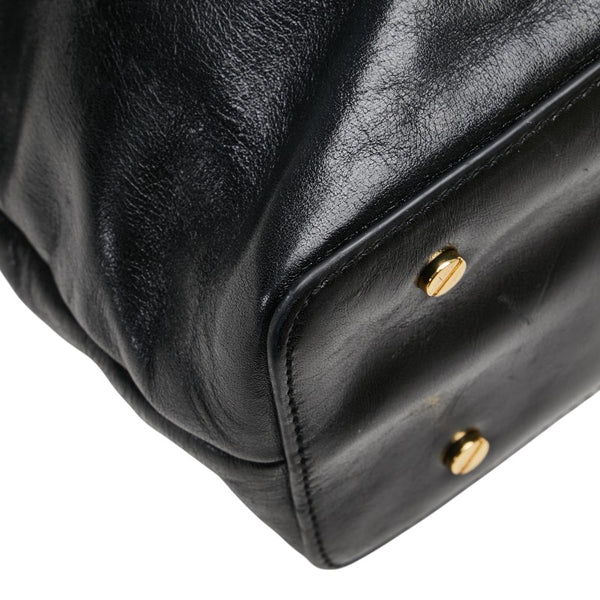 トリーバーチ トートバッグ ハンドバッグ ブラック レザー レディース Tory Burch 【中古】