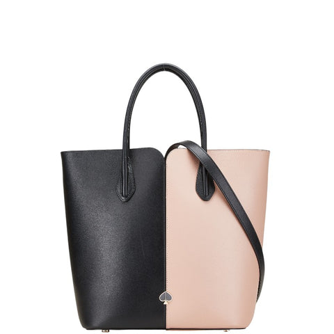 ケイトスペード ロゴ ハンドバッグ ショルダーバッグ 2WAY ブラック ピンク レザー レディース Kate Spade 【中古】