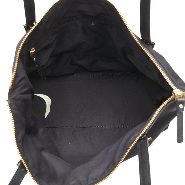 ケイトスペード ロゴ トートバッグ ハンドバッグ ブラック ナイロン レザー レディース Kate Spade 【中古】