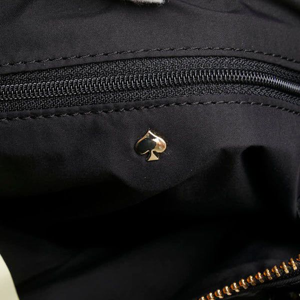 ケイトスペード ロゴ トートバッグ ハンドバッグ ブラック ナイロン レザー レディース Kate Spade 【中古】