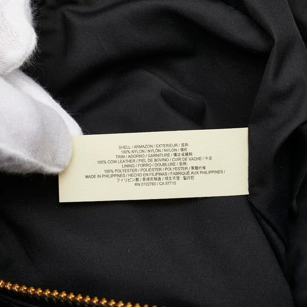 ケイトスペード ロゴ トートバッグ ハンドバッグ ブラック ナイロン レザー レディース Kate Spade 【中古】