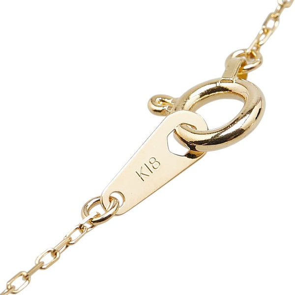 オンワード K18YG イエローゴールド ダイヤ0.23ct ネックレス レディース ONWARD 【中古】