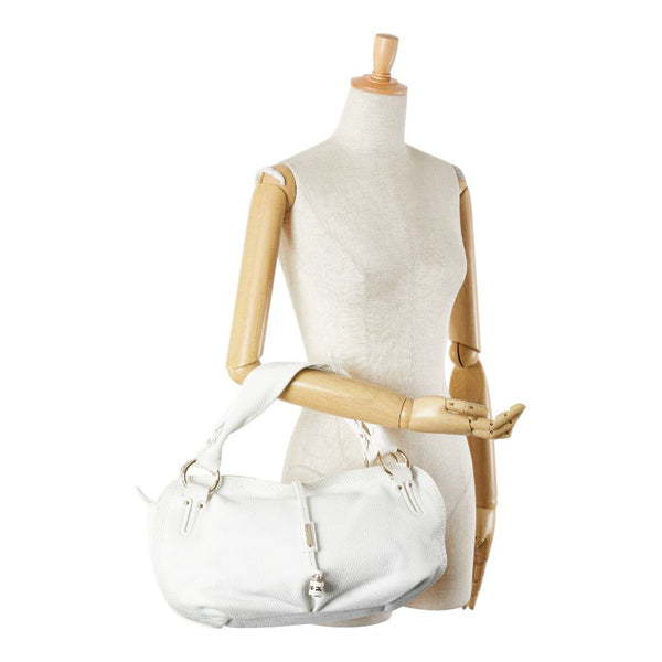 セリーヌ ビタースウィート ハンドバッグ ホワイト レザー レディース CELINE 【中古】