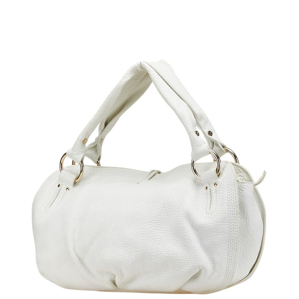 セリーヌ ビタースウィート ハンドバッグ ホワイト レザー レディース CELINE 【中古】