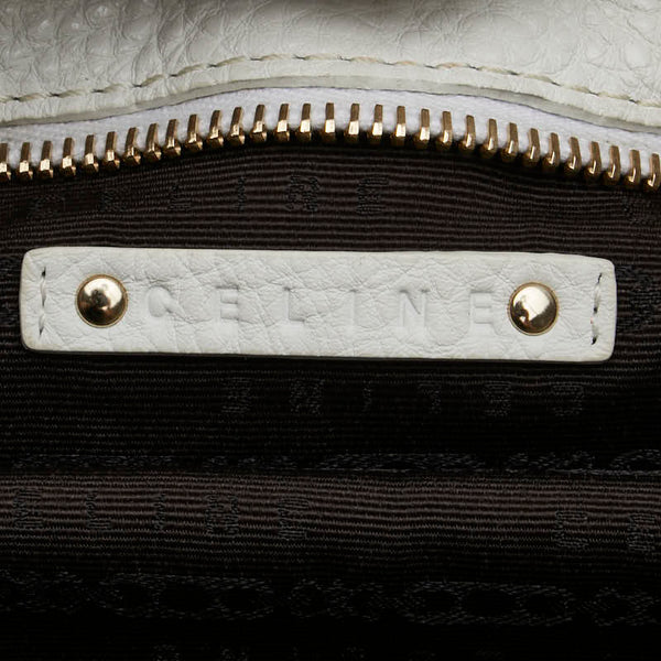 セリーヌ ビタースウィート ハンドバッグ ホワイト レザー レディース CELINE 【中古】