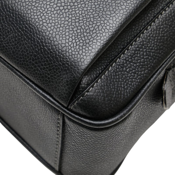 サルヴァトーレフェラガモ ビジネスバッグ ブラック レザー メンズ Salvatore Ferragamo 【中古】