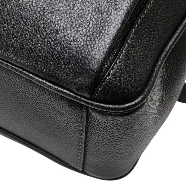 サルヴァトーレフェラガモ ビジネスバッグ ブラック レザー メンズ Salvatore Ferragamo 【中古】