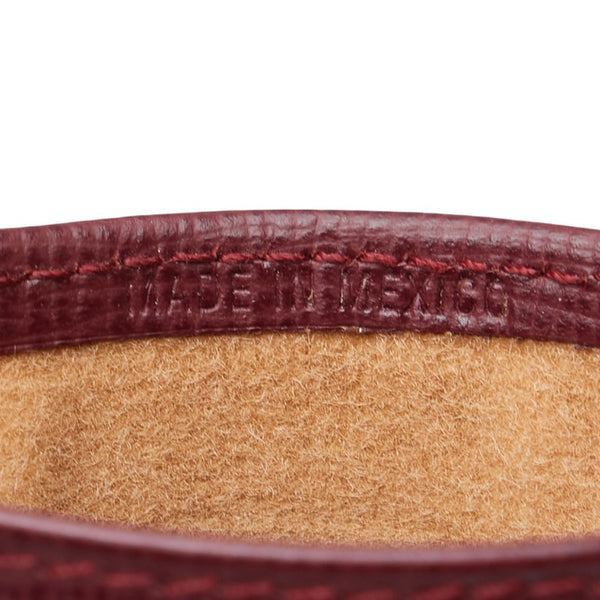 カルティエ マストライン メガネケース ワインレッド ボルドー レザー レディース CARTIER 【中古】