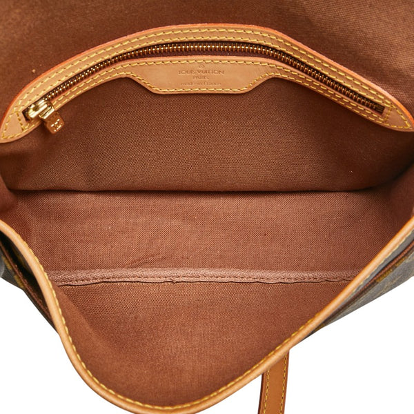 ルイ ヴィトン モノグラム ジベシエールPM 斜め掛け ショルダーバッグ M42248 ブラウン PVC レザー レディース LOUIS VUITTON 【中古】