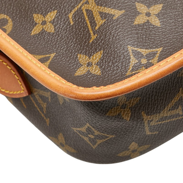 ルイ ヴィトン モノグラム ジベシエールPM 斜め掛け ショルダーバッグ M42248 ブラウン PVC レザー レディース LOUIS VUITTON 【中古】