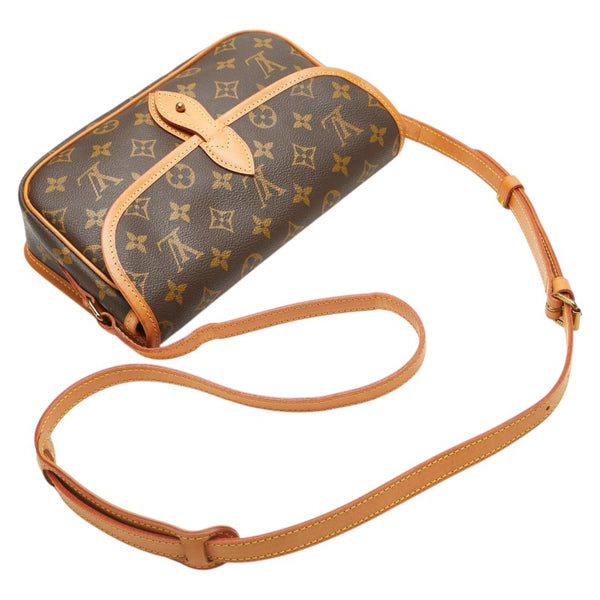 ルイ ヴィトン モノグラム ジベシエールPM 斜め掛け ショルダーバッグ M42248 ブラウン PVC レザー レディース LOUIS VUITTON 【中古】