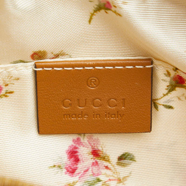 グッチ GGマーモント 斜め掛け ショルダーバッグ 574493 ベージュ ラフィア パイソン レディース GUCCI 【中古】