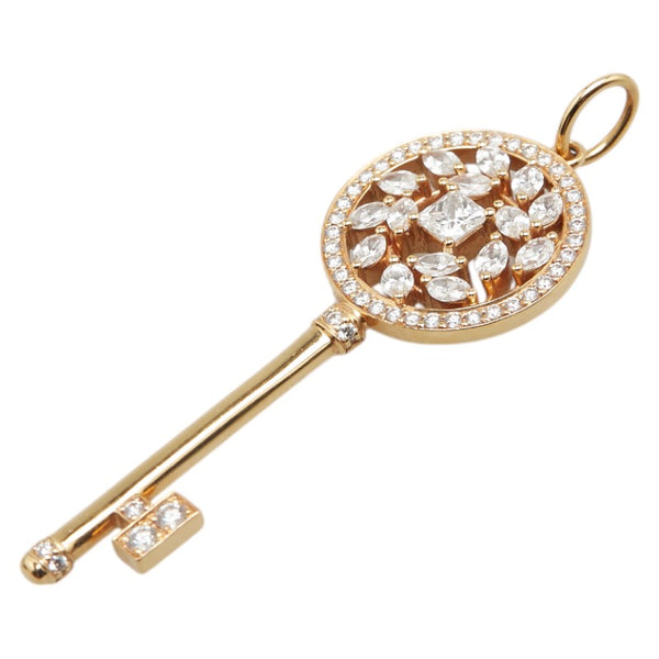 ティファニー ビクトリア ダイヤモンド ヴァイン サークルキー ペンダントトップ  K18YG イエローゴールド レディース TIFFANY&Co. 【中古】