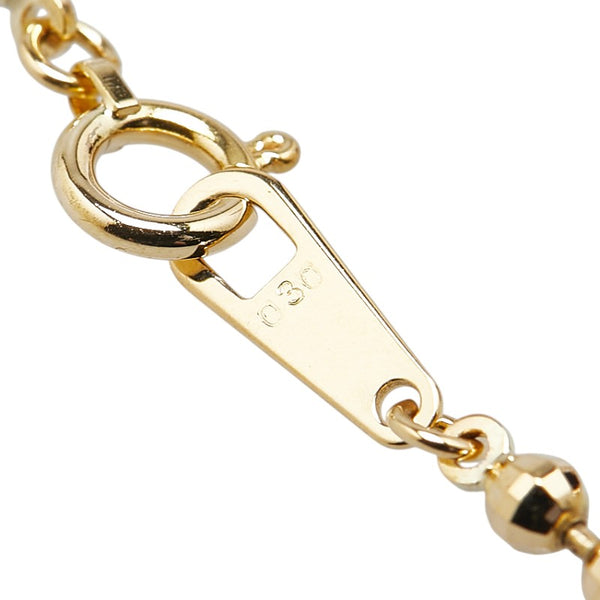 K18YG イエローゴールド ダイヤ0.30ct ブレスレット レディース 【中古】