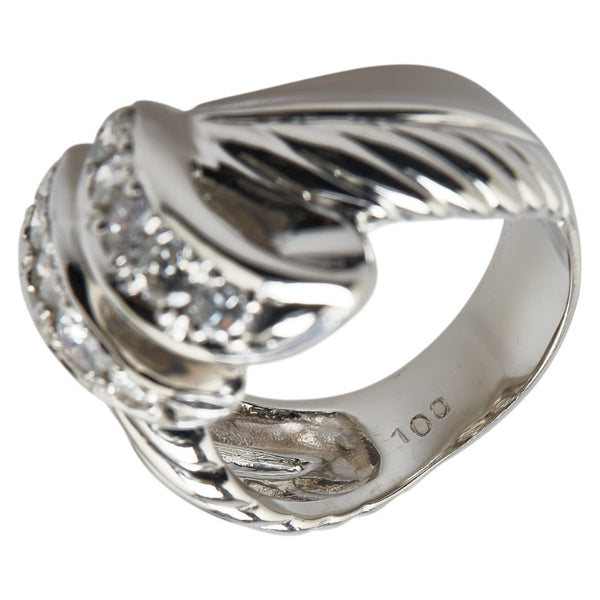 Pt900 プラチナ ダイヤ1.00ct リング 指輪 レディース 14.5号 【中古】