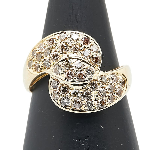 K18YG イエローゴールド ダイヤ1.00ct リング 指輪 レディース 11号 【中古】