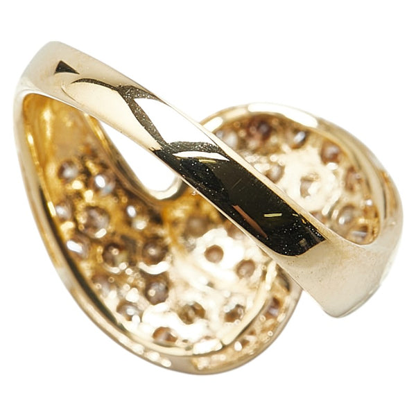 K18YG イエローゴールド ダイヤ1.00ct リング 指輪 レディース 11号 【中古】