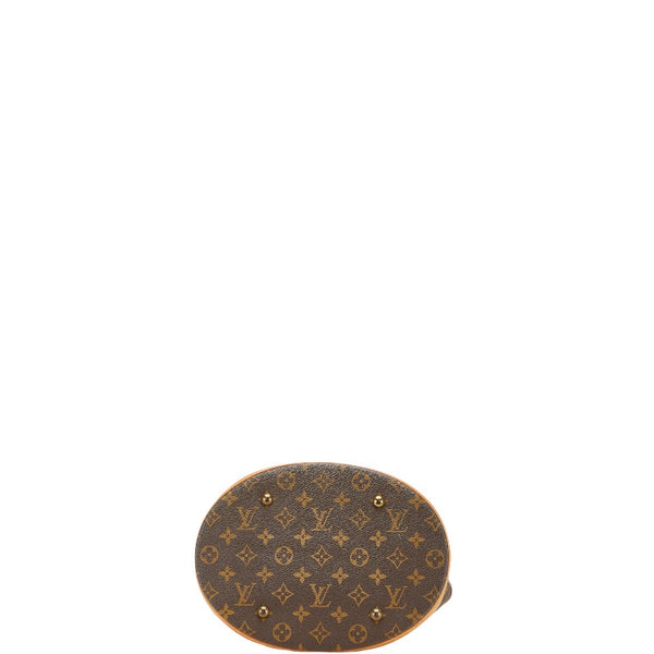 ルイ ヴィトン モノグラム バケットGM トートバッグ ショルダーバッグ M42236 ブラウン PVC レザー レディース LOUIS VUITTON 【中古】
