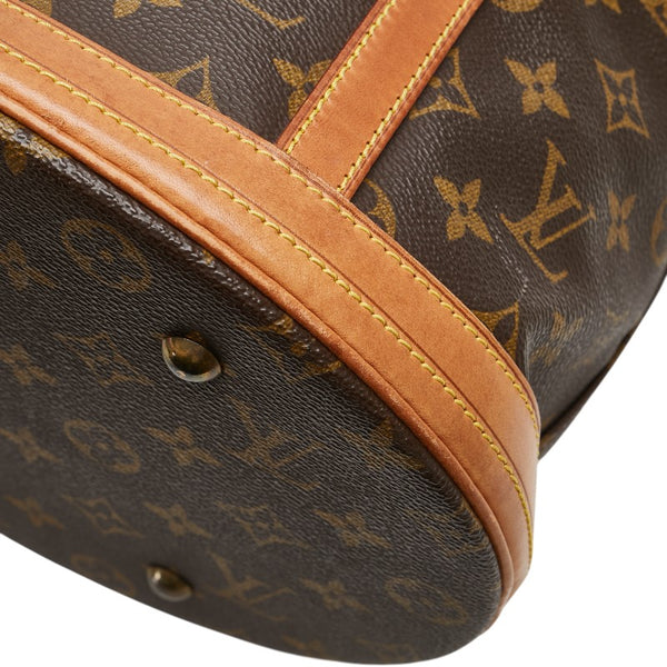 ルイ ヴィトン モノグラム バケットGM トートバッグ ショルダーバッグ M42236 ブラウン PVC レザー レディース LOUIS VUITTON 【中古】