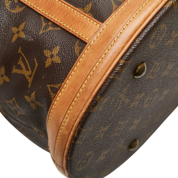 ルイ ヴィトン モノグラム バケットGM トートバッグ ショルダーバッグ M42236 ブラウン PVC レザー レディース LOUIS VUITTON 【中古】