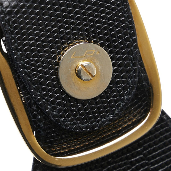 サルヴァトーレフェラガモ ヴァラ トートバッグ ハンドバッグ ブラック PVC レザー レディース Salvatore Ferragamo 【中古】