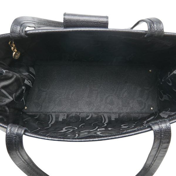 サルヴァトーレフェラガモ ヴァラ トートバッグ ハンドバッグ ブラック PVC レザー レディース Salvatore Ferragamo 【中古】