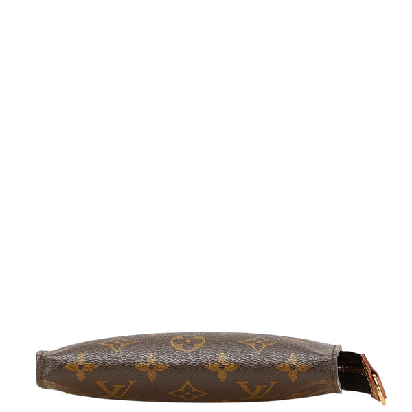 ルイ ヴィトン モノグラム プチ バケットPM 付属品ポーチ ポーチ M42238 ブラウン PVC レザー レディース LOUIS VUITTON 【中古】